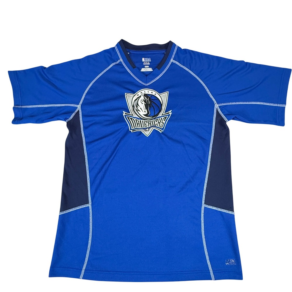 Dallas Mavericks NBA LS Athletic TX3 COOL Shirt Sz M‎ Texas Basketball Mens